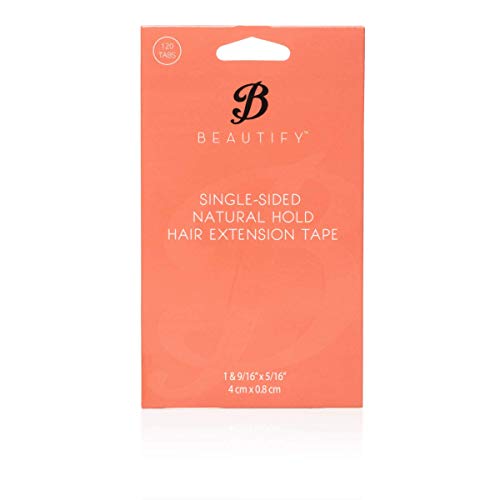 Single-Sided Natural Hold Extension Tape | Adhesive Tape for Easy Install and Removal | 120 Pieces Per Pack