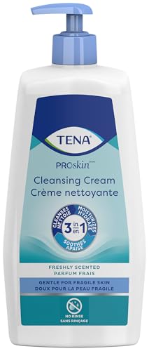 TENA ProSkin Cleansing Cream Cream Rinse-Free Body Wash Tube Mild Scent 16.9 oz. 64430 1 Ct Beauty & Personal Care TENA