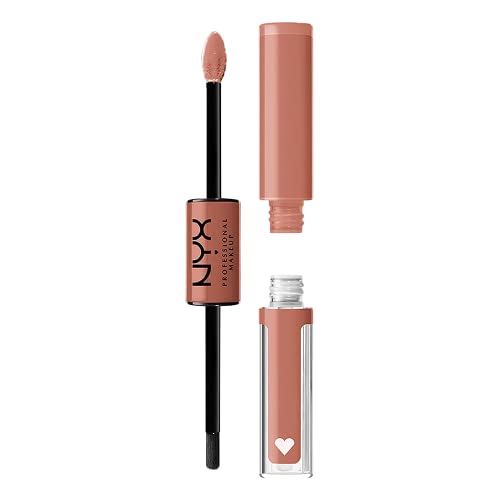 NYX PROFESSIONAL MAKEUP Shine Loud, Long-Lasting Liquid Lipstick with Clear Lip Gloss - Global Citizen (Medium Neutral Nude) Beauty & Personal Care NYX PROFESSIONAL MAKEUP