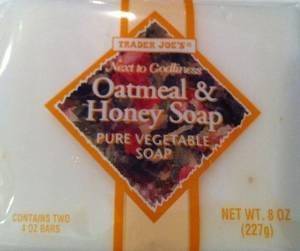 Trader Joe's - Oatmeal & Honey Soap Pure Vegetable Soap NET WT. 8 OZ - 2 - PACK (One Pack Contains 2 Bars. 4 Bars Total) Beauty & Personal Care Trader Joe's