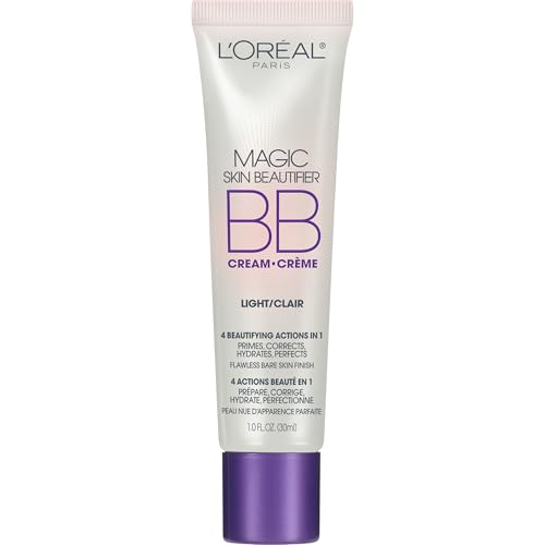 L'Oréal Paris Magic BB Cream, Hydrating Skin Beautifier & Color Changing Foundation, Light Coverage, Light, 1 fl oz.