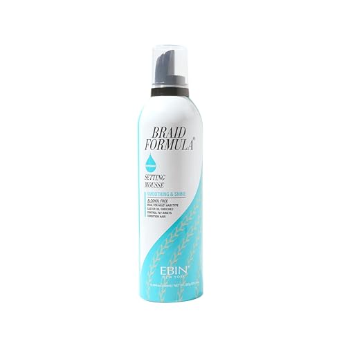 EBIN NEW YORK Braid Formula Setting Mousse (12.49 oz, Peppermint) Beauty & Personal Care EBIN NEW YORK