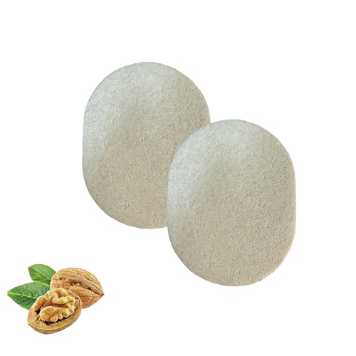 Walnut Facial Exfoliating Sponges (2-Pack) Beauty and Personal Care TVTime Direct