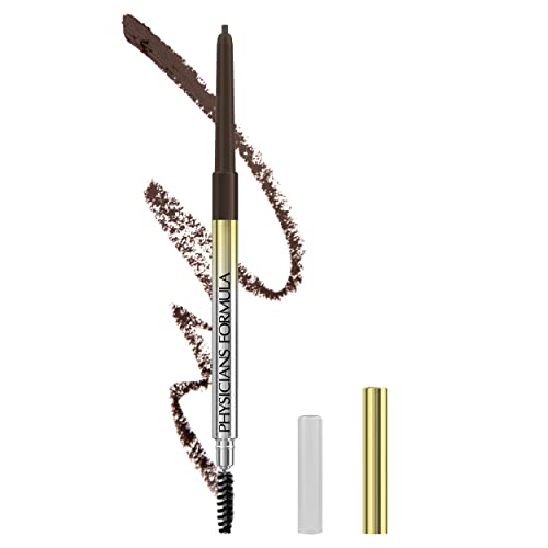 Physicians Formula Eyebrow Retractable Slim Definer Brow Pencil, Medium Brown, Dual-Sided Brow Brush, Fine Tip, Shapes, Defines, Fills… Beauty & Personal Care Physicians Formula