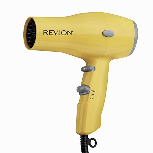 REVLON Compact Hair Dryer | 1875W Lightweight Design, Perfect for Travel, (Yellow) Beauty & Personal Care Revlon