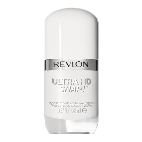 REVLON Ultra HD Snap Nail Color, Natural Rich Glossy Polish, 100% Vegan Formula, No Base or Top Coat Needed, 001 Early Bird, 0.27 fl oz Beauty & Personal Care REVLON