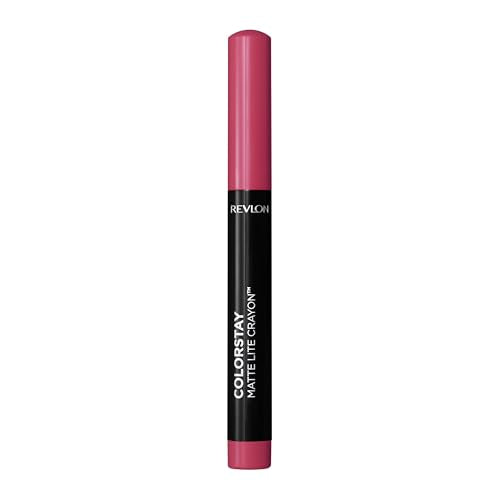 REVLON ColorStay Matte Lite Crayon Lipstick with Built-in Sharpener, Smudge-proof, Water-Resistant Non-Drying Lipcolor, 006 Lift Off, 0.049 oz Beauty & Personal Care REVLON