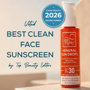Suntegrity Mineral Sun Drops SPF 30 | Broad Spectrum Zinc Oxide Sunscreen for Face | Vegan, Reef-Safe, Non-Greasy Daily Sun Protection | Beauty & Personal Care Suntegrity