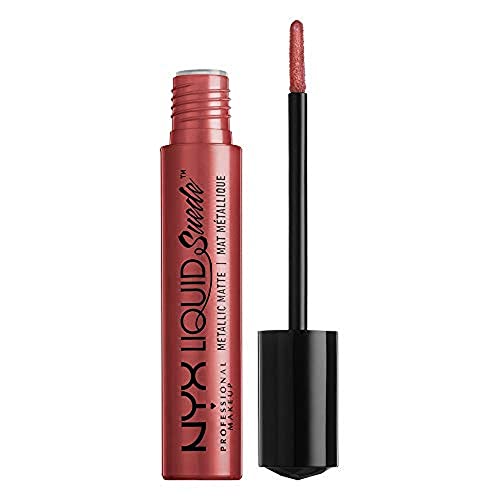 NYX PROFESSIONAL MAKEUP Liquid Suede Metallic Matte Lipstick - Bella (Deep Reddish Copper) Beauty & Personal Care NYX PROFESSIONAL MAKEUP