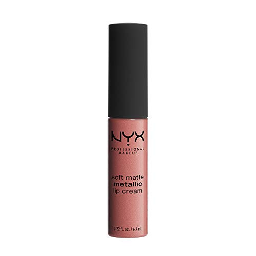 NYX PROFESSIONAL MAKEUP Soft Matte Metallic Lip Cream, Liquid Lipstick - Cannes (Matte Muted Mauve) Beauty & Personal Care NYX PROFESSIONAL MAKEUP
