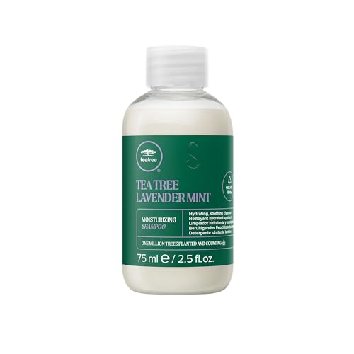 Tea Tree Lavender Mint Moisturizing Shampoo, Hydrates + Soothes, For Coarse + Dry Hair, 2.5 fl. oz. Beauty & Personal Care Tea Tree