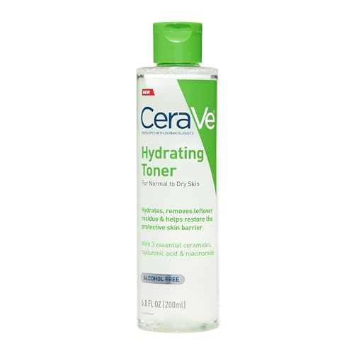 CeraVe Hydrating Toner for Face Non-Alcoholic with Hyaluronic Acid, Niacinamide, and Ceramides for Sensitive Dry Skin, Fragrance-Free Non Comedogenic Beauty and Personal Care CeraVe Default Title