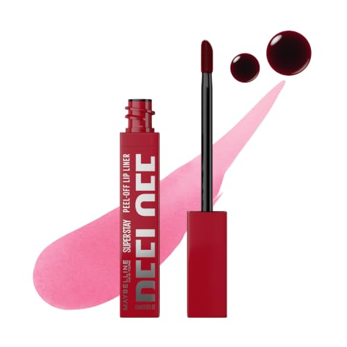 MAYBELLINE Super Stay Peel Off Lip Liner Lip Stain, Up to 24H Tattoo-Like Wear, Transfer-Proof Matte Finish, Hydrating Formula With Vitamin E, Blaze