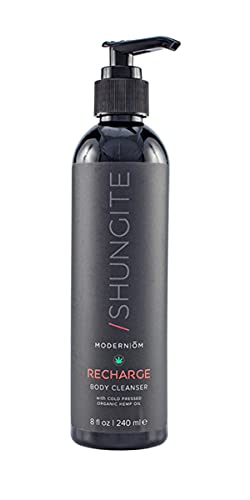 Modern ?M Shungite Recharge Body Wash with Hemp Seed Oil | All Skin Types, Organic Cleanser for Face, Hands, Body | Vegan, Non-GMO Made In USA Beauty & Personal Care Modern OM