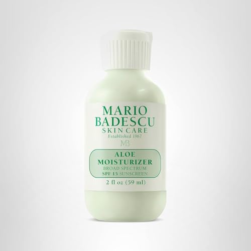 Mario Badescu Aloe Face Moisturizer for Women and Men with SPF 15, Ideal Facial Moisturizer for Combination, Oily or Sensitive Skin, Lightweight Beauty & Personal Care Mario Badescu