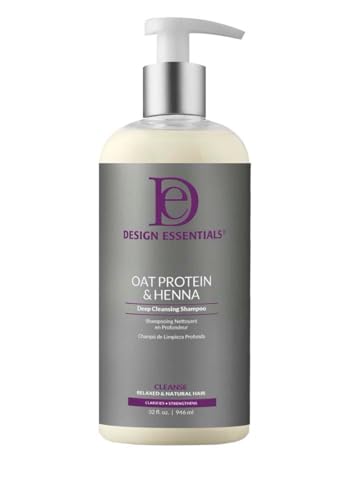 Design Essentials Oat Protein & Henna Deep Cleansing Shampoo, 32 fl oz