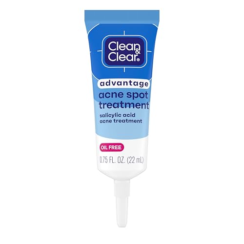 Clean and Clear Advantage Acne Spot Treatment Gel Cream with 2% Salicylic Acid & Witch Hazel, Acne Pimple Medication for Blemish & Blackhead Removal Beauty & Personal Care Clean & Clear