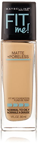 Maybelline New York Fit Me Matte Plus Pore Less Foundation Makeup, Buff Beige, 1 Fluid Ounce Beauty & Personal Care MAYBELLINE
