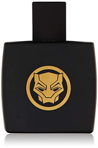Marvel Black Panther, Fragrance, For Men, Eau De Toilette, EDT, 3.4oz, 100ml, Cologne, Spray, Made in Spain, By Air Val International, Black and Gold Beauty & Personal Care Marvel
