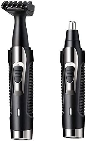 LEONYS Nose and Ear Hair Trimmer, 2 in 1 Ear Nose Hair Trimmer Clippers for Men and Women, USB Rechargeable, Waterproof Stainless Steel Head, Easy Beauty and Personal Care LEONYS