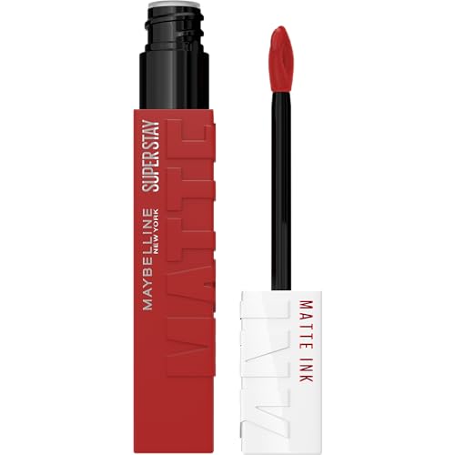 Maybelline Super Stay Matte Ink Liquid Lipstick Makeup, Long Lasting High Impact Color, Up to 16H Wear, Hustler, Red Brown, 1 Count, Packaging May Beauty & Personal Care MAYBELLINE