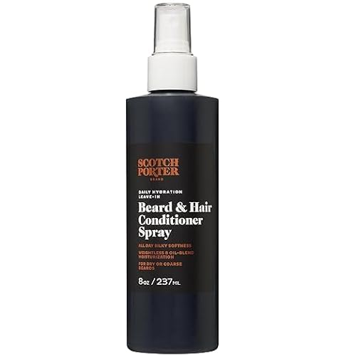 Scotch Porter Daily Hydration Conditioner Spray for Beard & Hair | Coconut, Avocado & More | 8oz Bottle with Pump Beauty & Personal Care Scotch Porter