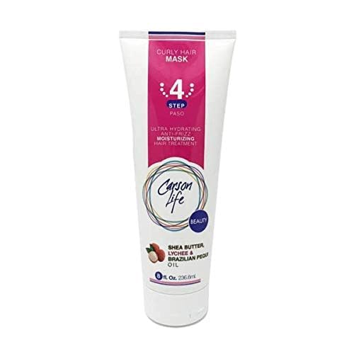 CARSON LIFE 4 Stage Hair Care System Kit For Curly Hair (Shampoo, Conditioner, Leave In Conditioner & Curly Hair Mask) - Paraben and Sulfate Free Beauty & Personal Care Carson Life
