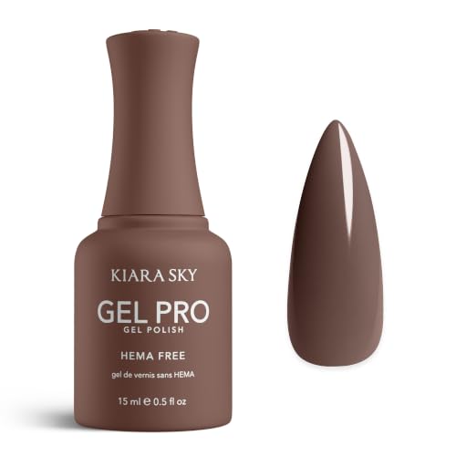 KIARA SKY Gel Pro HEMA-Free Gel Nail Polish | Full Coverage, 28+ Day Wear, Self-Leveling, UV/LED Soak-Off, 0.5 fl oz | Fawn Over Me #020