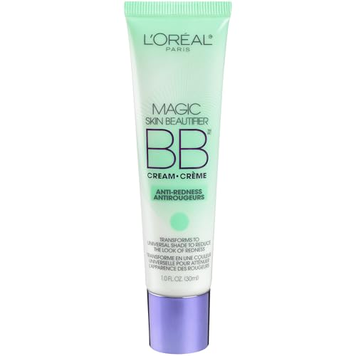 L'Oreal Paris Magic BB Cream, Hydrating Skin Beautifier & Color Changing Foundation, Light Coverage, Anti-Redness, 1 fl oz.