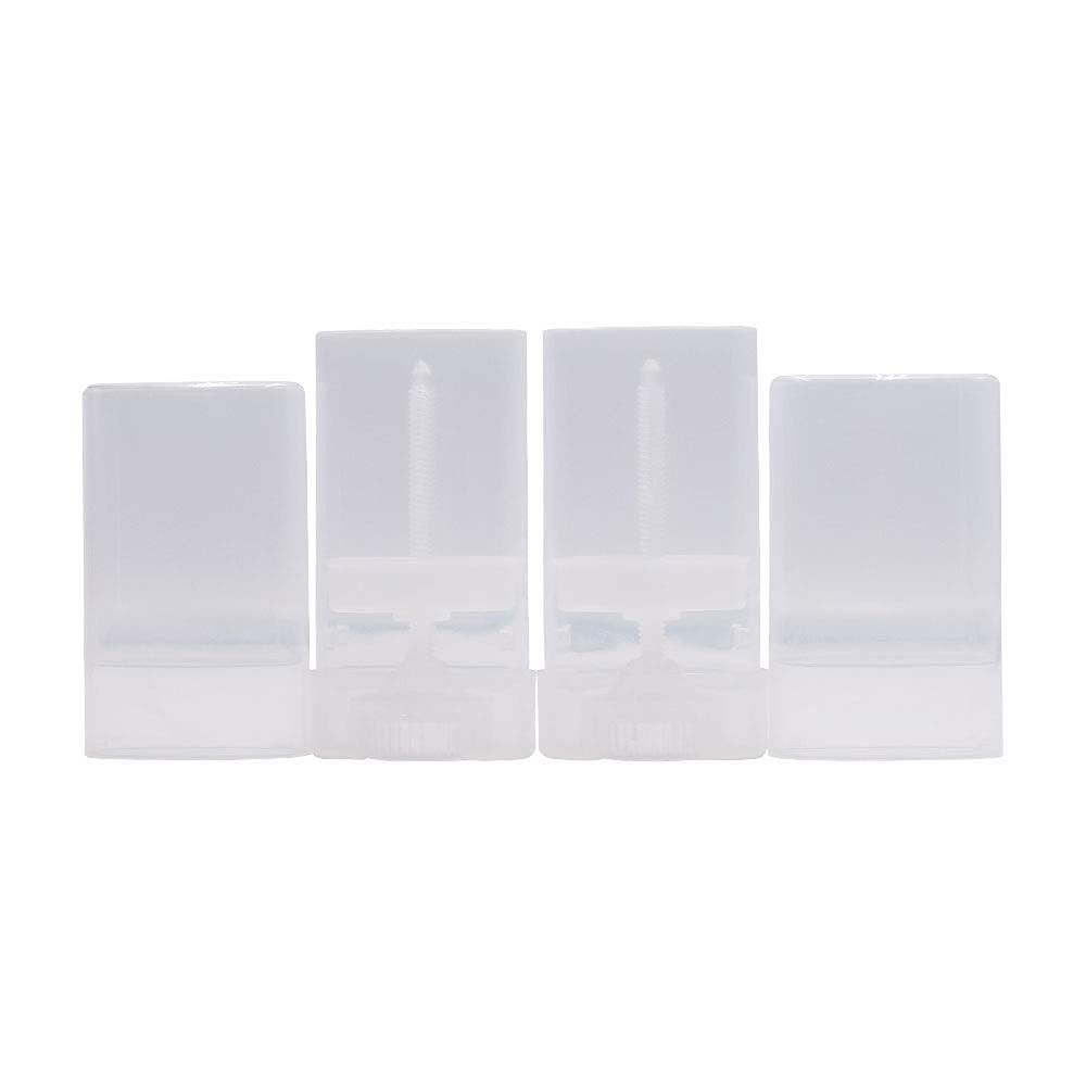 Healthcom 15PCS 15ml Clear Empty Plastic Deodorant Containers 0.5 Oz New Empty Oval Lip Balm Tubes Containers for Lipstick Crayon Chapstick DIY Make Beauty and Personal Care Healthcom