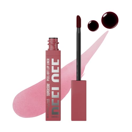 MAYBELLINE Super Stay Peel Off Lip Liner Lip Stain, Up to 24H Tattoo-Like Wear, Transfer-Proof Matte Finish, Hydrating Formula With Vitamin E, Haze
