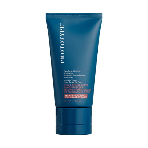 Men's 2 in 1 After Shave and Moisturizer - PROTOTYPE - Refreshing Face Lotion with Shea Butter and Menthol, Great for Sensitive Skin, Geranium Cedar Beauty and Personal Care PROTOTYPE