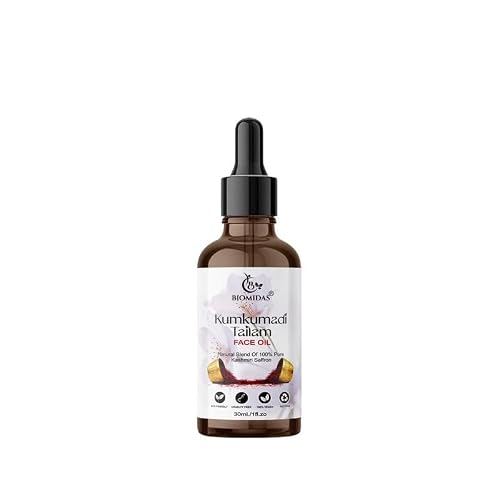 THRU Kumkumadi Tailam, With Pure Kashmiri Saffron For Skin Lightening, Healthy & Glowing Skin 30ML Beauty & Personal Care THRU