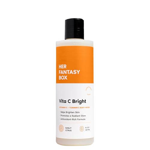 Her Fantasy Box | Vita C Bright Turmeric Body Wash - Antioxidant?Rich Citrus Cleanser with Vitamin C & Turmeric for Radiant, Even-Looking Skin Beauty & Personal Care Her Fantasy Box