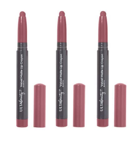 Ulta Beauty 3 Pack Velvet Matte Lip Crayon. Earth. Size 0.05 oz. Beauty & Personal Care Ulta Beauty