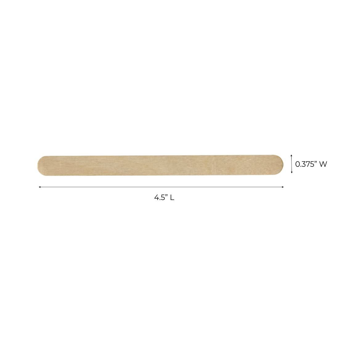 ForPro Professional Collection Premium Wood, Non-Sterile, Hair Removal Waxing Applicators, Medium, 4.5” L x .375” W, 500-Count Beauty and Personal Care ForPro Professional Collection