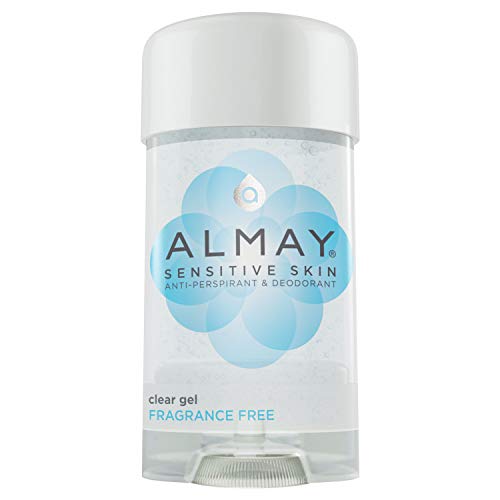Almay Sensitive skin Clear Gel, Anti-Perspirant & Deodorant, Fragrance Free, 2.25-Ounce Stick (Pack of 6) Beauty & Personal Care Almay