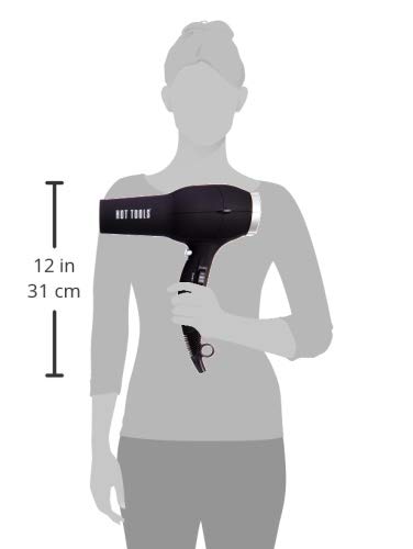 Hot Tools Pro Artist 1875 Watt Turbo Ionic Salon Hair Dryer, Black