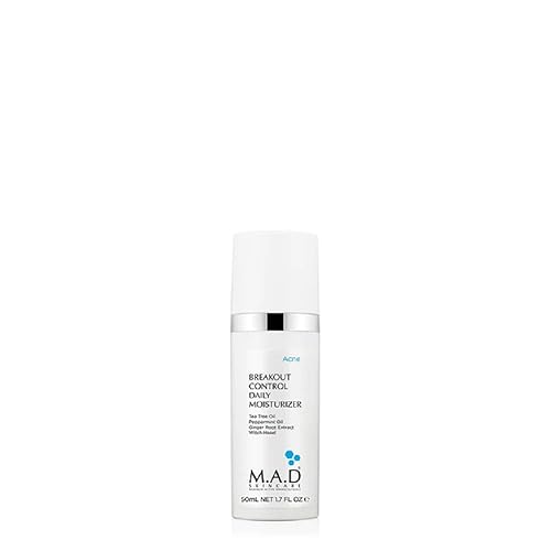 M.A.D Skincare Breakout Control Daily Moisturizer - For Acne Prone Skin 1.7 oz Beauty & Personal Care M.A.D Skincare