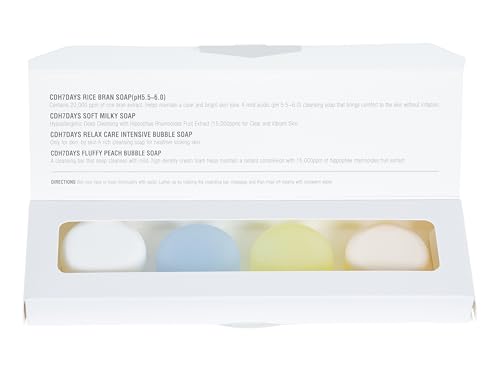 CDH7DAYS EWG VERIFIED VEGAN BAR SOAP/HANDMADE (MADE IN KOREA) Natural Body Soap Bar, Plant-Based, Handmade Soap Mini Gift Set 4 SET (.88oz X4) Beauty & Personal Care CDH7DAYS Soap that Resembles Nature
