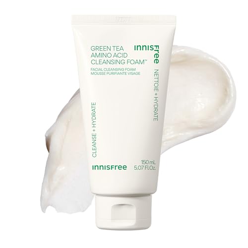 innisfree Green Tea Amino Acid Cleansing Foam | Hydrating Korean Face Wash | Gentle Lather | pH-Balanced Skincare | Sulfate-Free | Available in Gift Beauty and Personal Care innisfree Default Title
