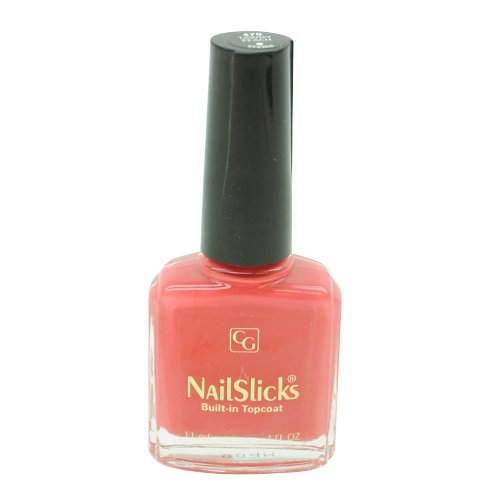 COVERGIRL NAILSLICKS BUILT-IN TOP COAT CREME NAIL POLISH .4 OZ / 11 ML # 470 TAWNY PEACH