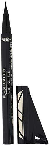 L'Oreal Paris Makeup Infallible Flash Cat Eye Waterproof Liquid Eyeliner, Black, 0.44 oz. Beauty & Personal Care L'Oreal Paris