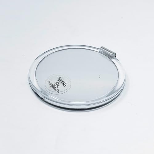 Rucci 3-in-1 Magnifying Compact Mirror, Clear Acrylic, 4 Inch Diameter Beauty & Personal Care Rucci