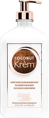 Devoted Creations Coconut Krém Moisturizer - Coconut Infused Silicone Moisturizer with Silk Proteins & Cactus Water for Ultra Rich 24 Hour Hydration Beauty & Personal Care Devoted Creations