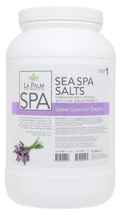 La Palm Sea Spa Salts 1 Gal (Sweet Lavender Dreams) Beauty and Personal Care La Palm
