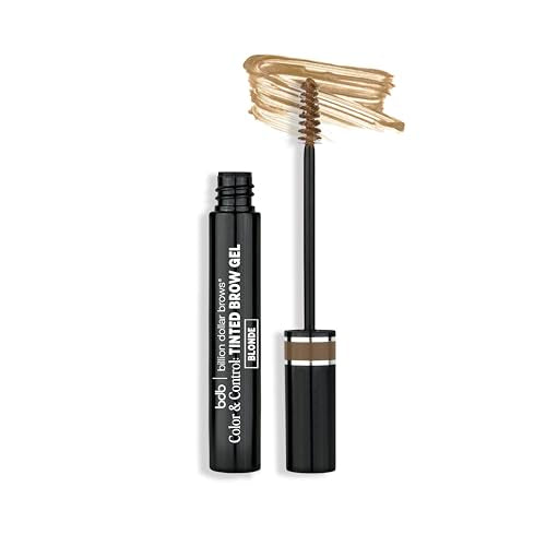 bdb Color & Control, Tinted Eyebrow Gel - Effortless Brows, Waterproof Formula, Blonde Beauty & Personal Care billion dollar brows