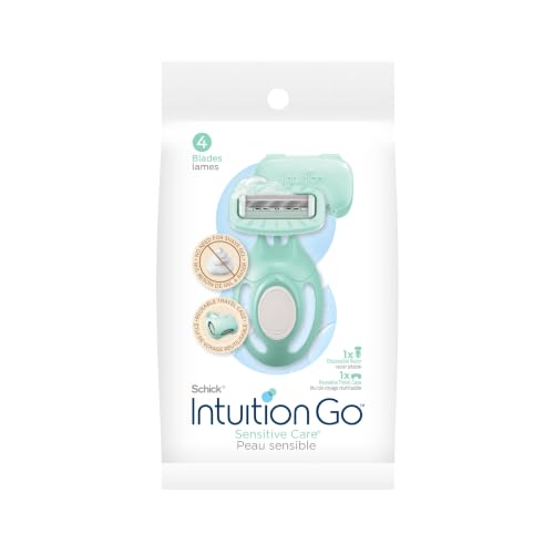 Schick Intuition Go Disposable Razor for Sensitive Skin, 1ct, Razors Sensitive Skin, Women’s Disposable Razors with Organic Aloe, Travel Razor Beauty and Personal Care INTUITION Default Title