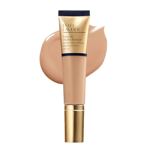 Estée Lauder Futurist Hydra Rescue Moisturizing Foundation Makeup SPF 45 for a 12-Hour Glow, 1.2 Fl Oz, 4N1 Shell Beige Beauty & Personal Care Estée Lauder