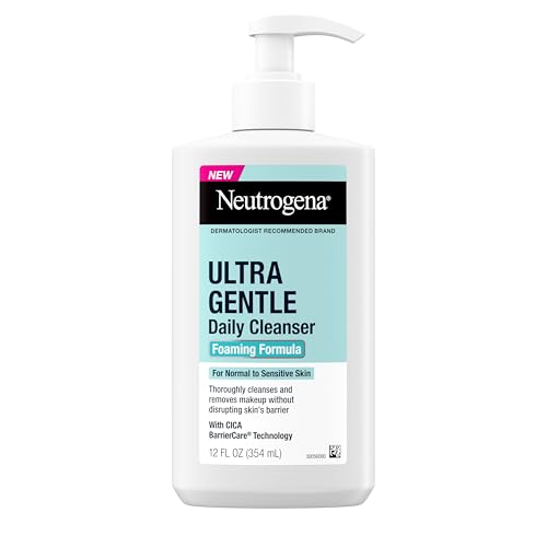 Neutrogena Ultra Gentle Foaming Facial Cleanser, Daily Face Wash for Sensitive Skin, Gently Removes Dirt, Oil & Makeup Without Over-Drying Beauty & Personal Care Neutrogena